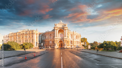 Opera House in Odessa, Ukraine. Odessa State Academic Opera and Ballet Theater photo