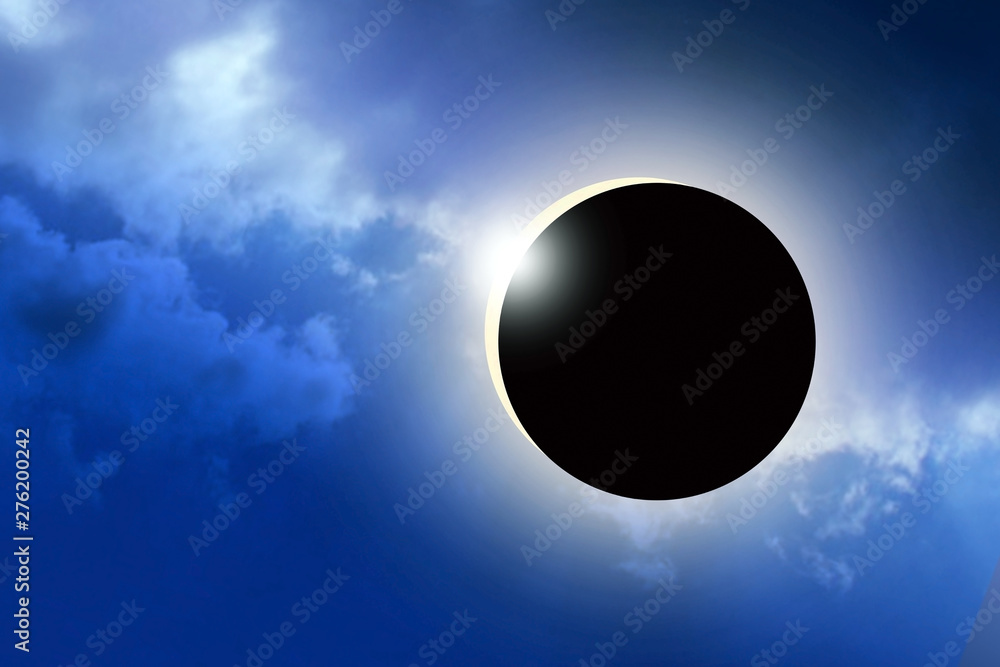 Fotografie Solar eclipse - a phenomena of the nature