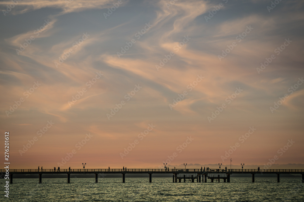 Obraz premium Wooden sea bridge seebruecke in binz.