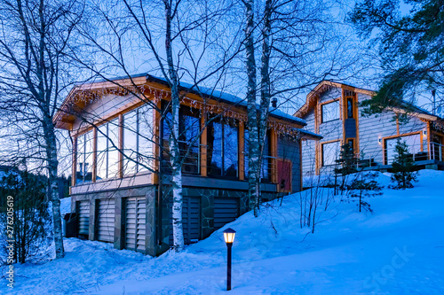 Winter comfortable cottages...