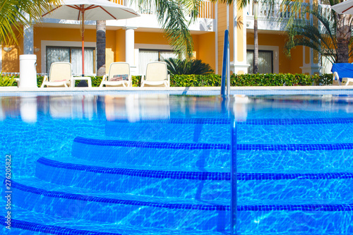 View of the underwater part of the pool