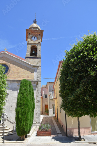 Summer vacation in the village of Savignano Irpino in Italy photo