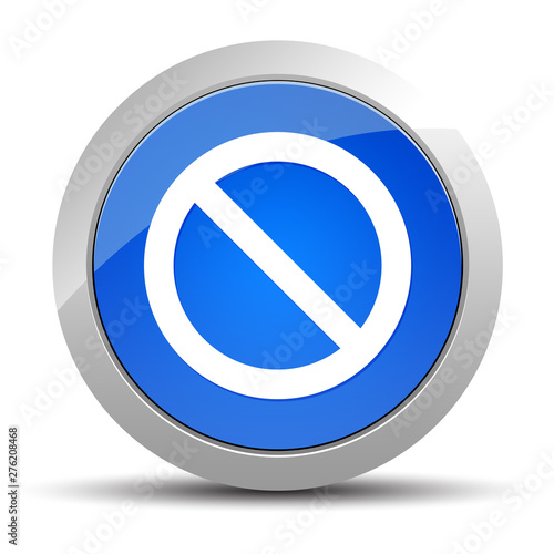 Prohibition icon blue round button illustration Free Download Prohibition icon blue round button illustration - GFXLoad