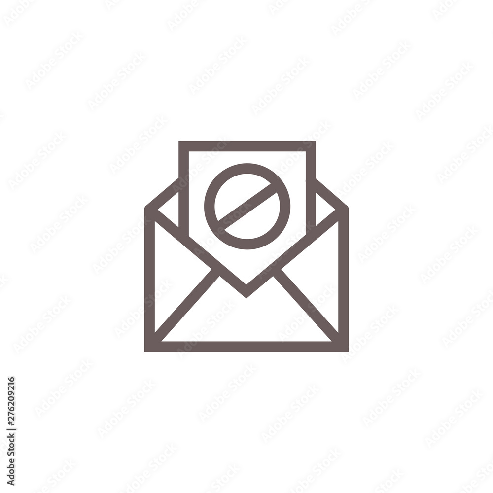 Email Marketing Rules - Regulations Icon with unsubscribe Idea Email Marketing Rules - Regulations Icon with unsubscribe Idea