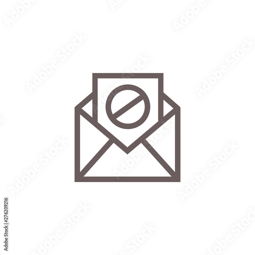 Email Marketing Rules - Regulations Icon  with unsubscribe Idea