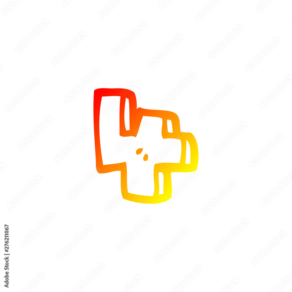 warm gradient line drawing cartoon number 4 warm gradient line drawing cartoon number 4
