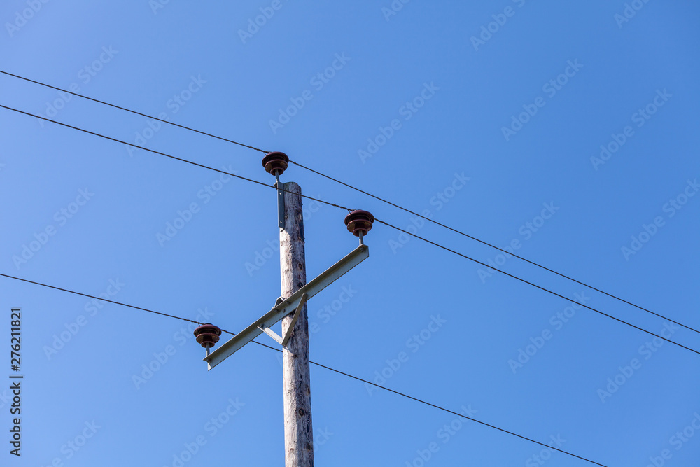 Telegraph pole carrying wires Telegraph pole carrying wires
