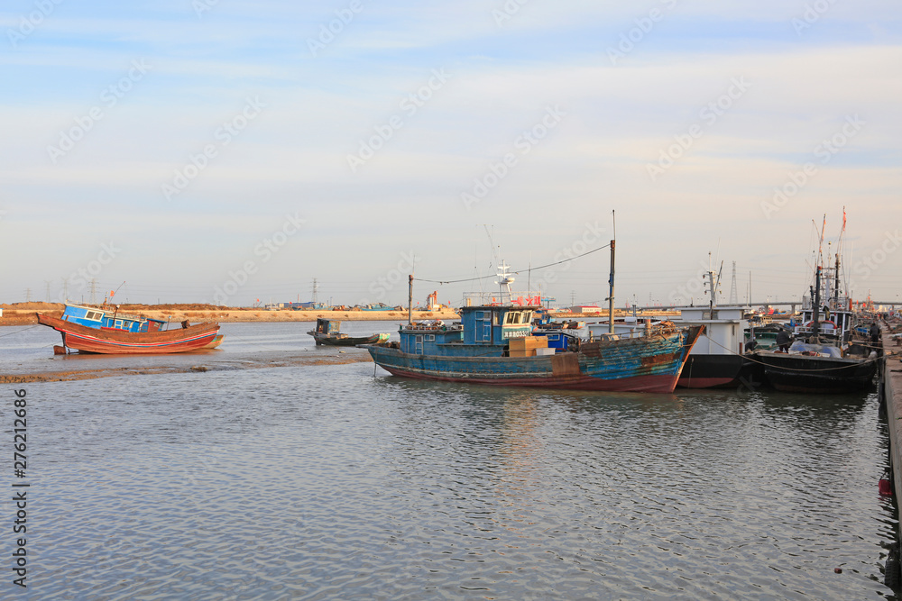 fishing boats docked