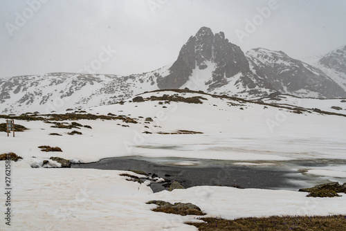 Winter mountain landscape in Bulgaria, Rila mountain, Seven Rila Lakes. © smoke666