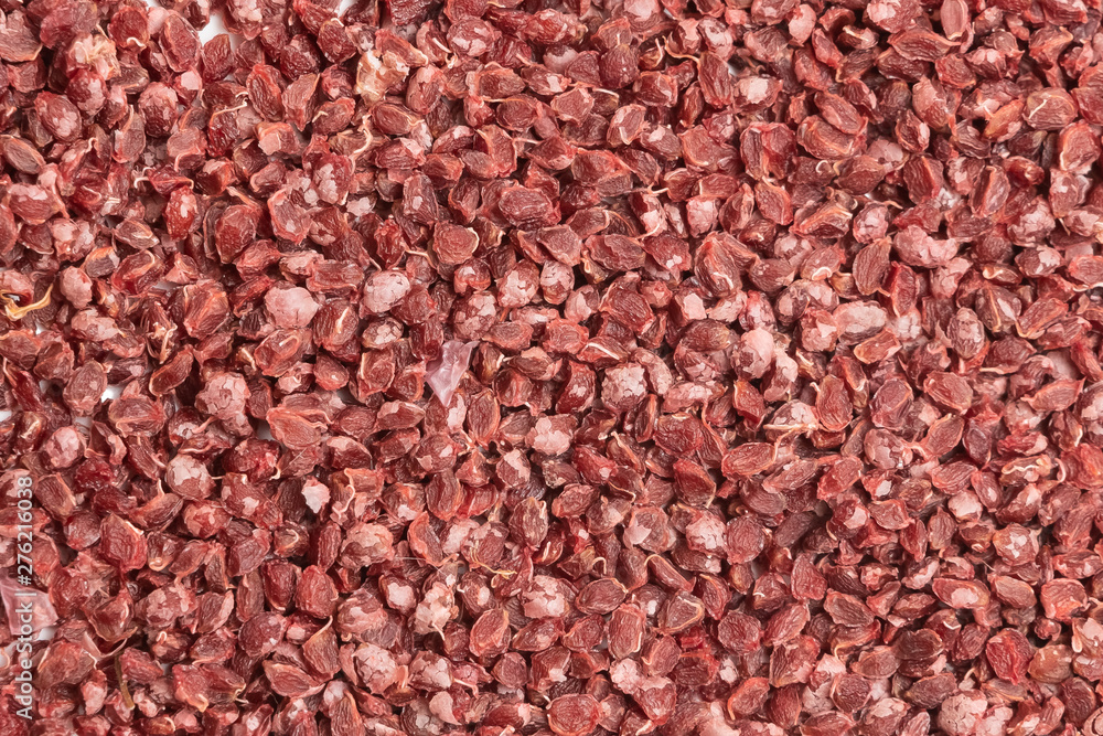 Red dried seeds close-up, texture Red dried seeds close-up, texture