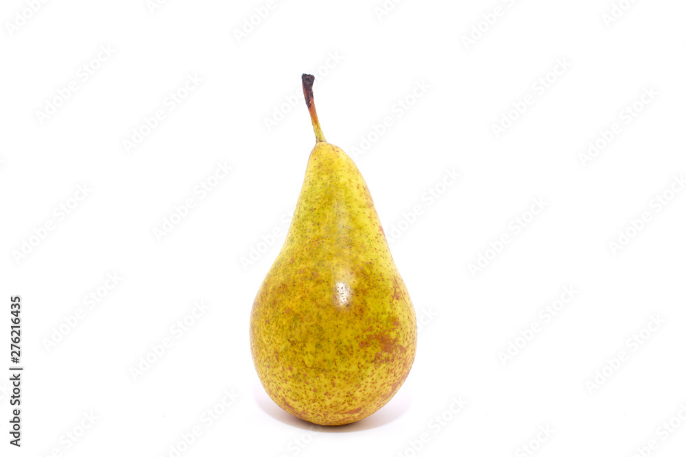 Beautiful, juicy, yellow pear isolated on white background Beautiful, juicy, yellow pear isolated on white background