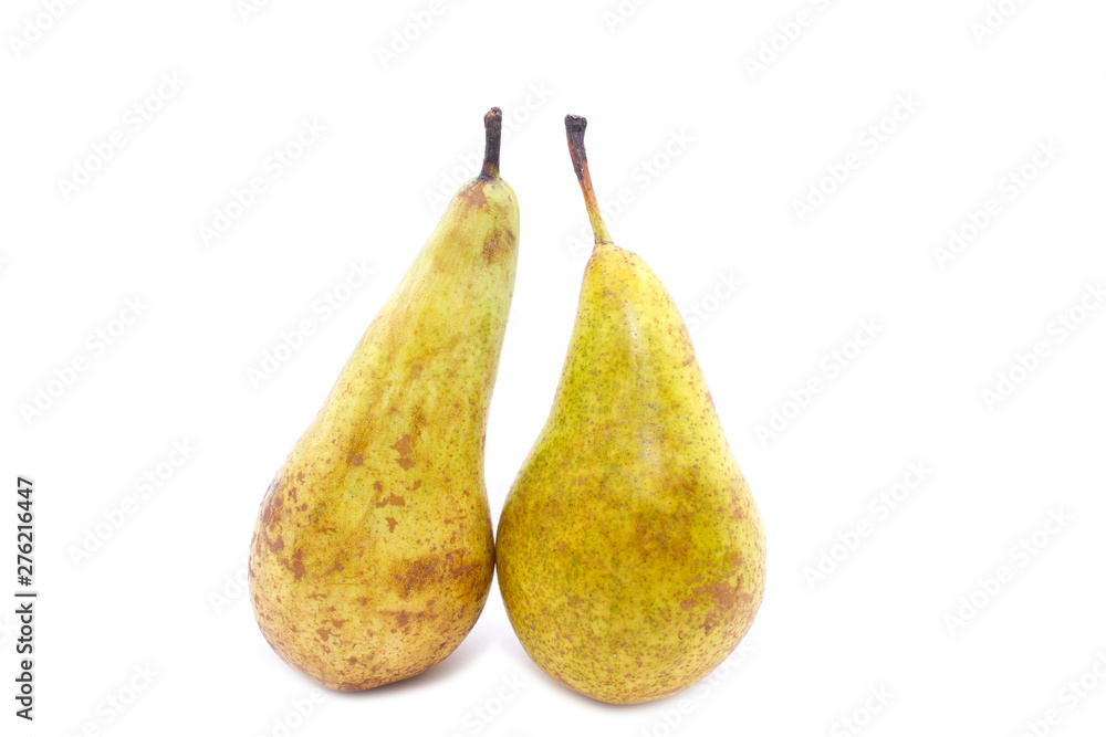 Beautiful, juicy, yellow pear isolated on white background Beautiful, juicy, yellow pear isolated on white background