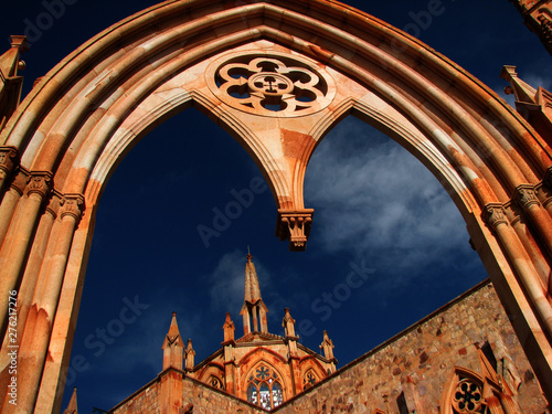 Church with Gothic style in Mexico Virgen de Fátima in Zacatecas, Mexico. photo