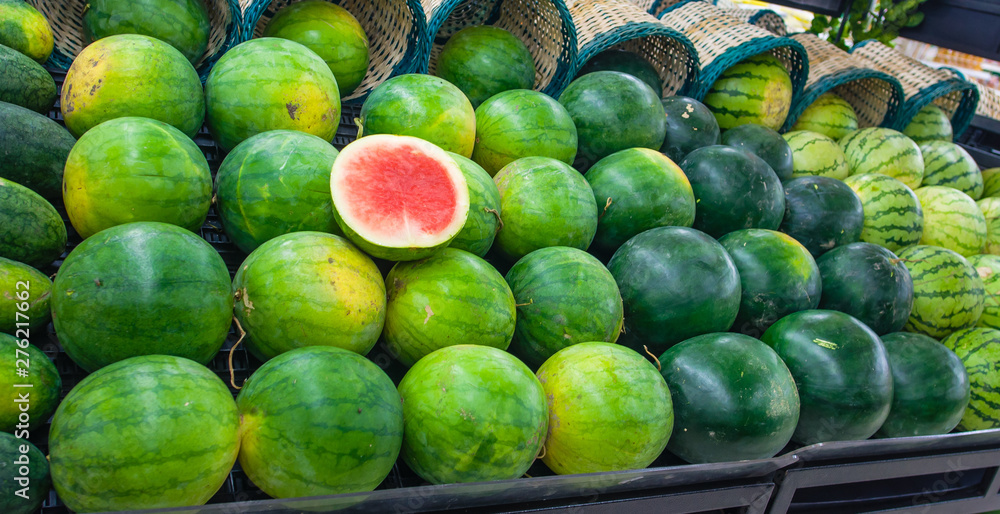 Watermelons for sale in Philippines market
