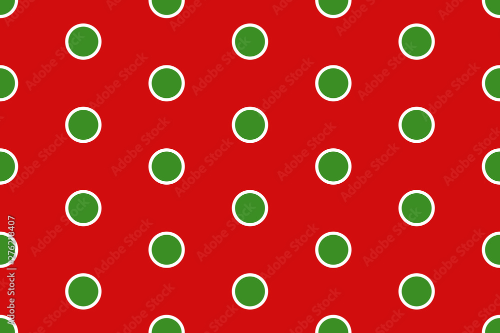 Vector Christmas background. Red and green polka dot pattern. Stock Vector  | Adobe Stock