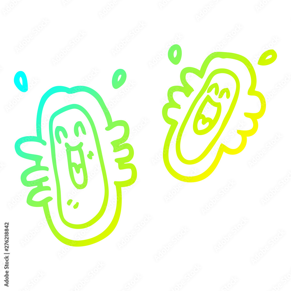 cold gradient line drawing cartoon blood cells cold gradient line drawing cartoon blood cells