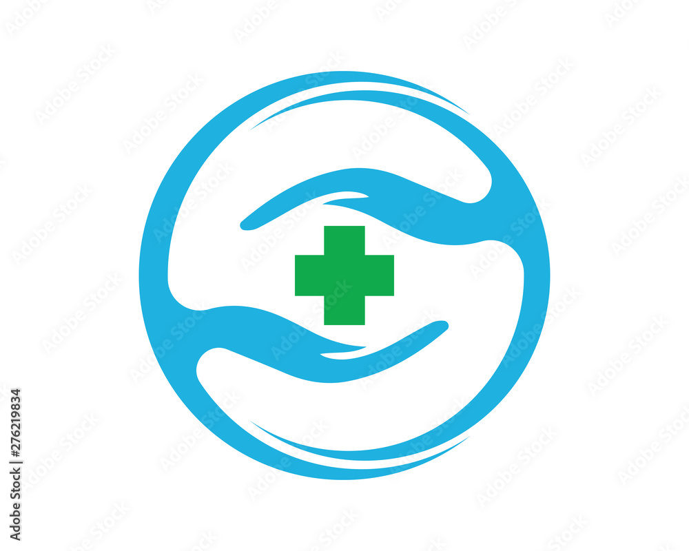 Hands hug in hospital icon design, healthcare and medical logo symbol vector Hands hug in hospital icon design, healthcare and medical logo symbol vector