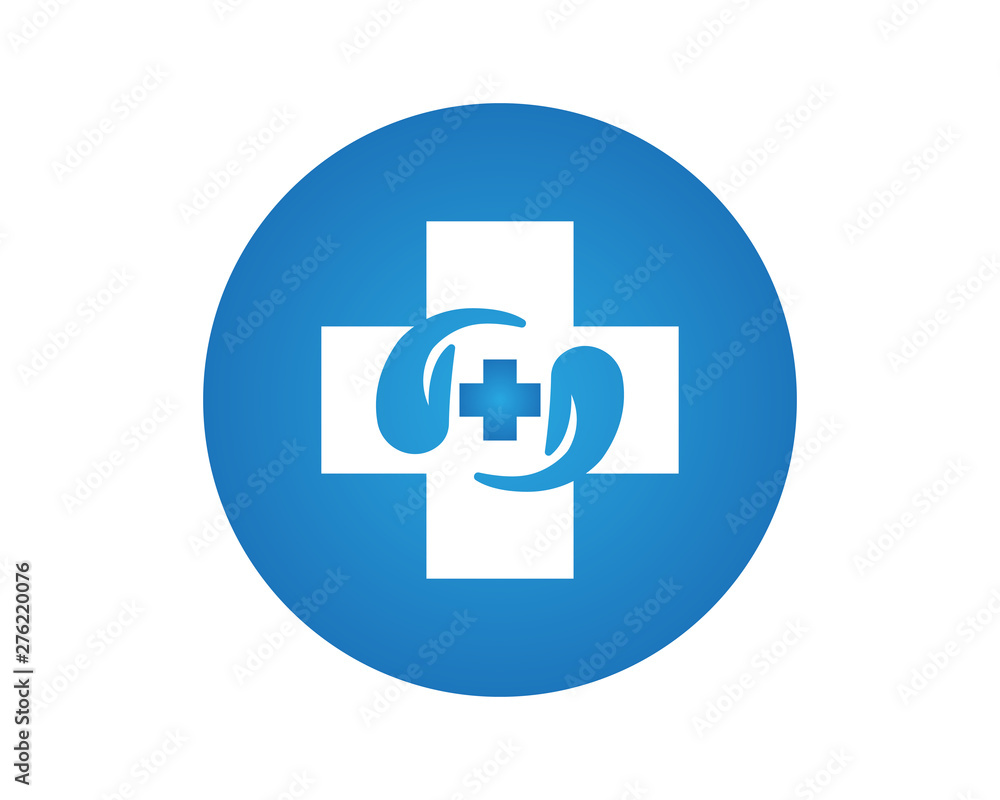 Hands hug in hospital icon design, healthcare and medical logo symbol vector Hands hug in hospital icon design, healthcare and medical logo symbol vector