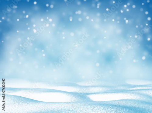 Christmas bright background. Winter Christmas background for design and greeting cards. Winter landscape.