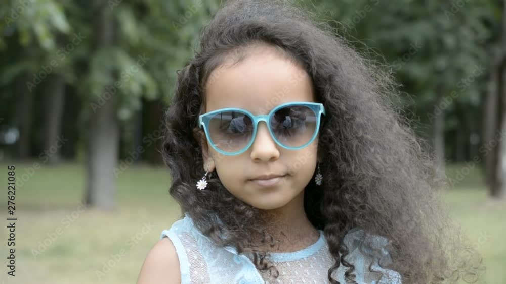 child girl sunglasses outdoors