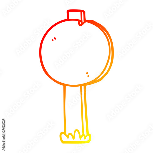 warm gradient line drawing cartoon road sign