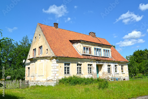 Former house of the pastor. Settlement of Sosnovka, Kaliningrad region