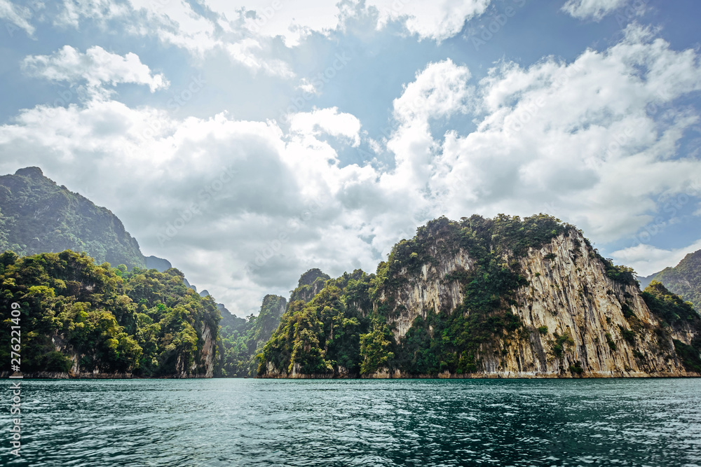 Cheow Lan Lake, Khao Sok National Park, Surat Thani province, Thailand Cheow Lan Lake, Khao Sok National Park, Surat Thani province, Thailand