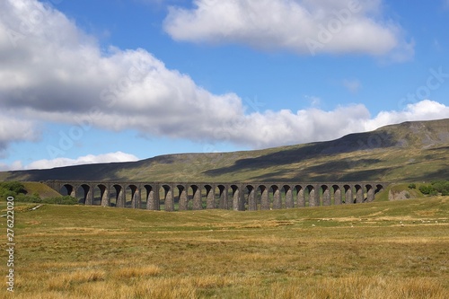 The Ribblehead Viaduct in the Ribble Valley in North Yorkshire.