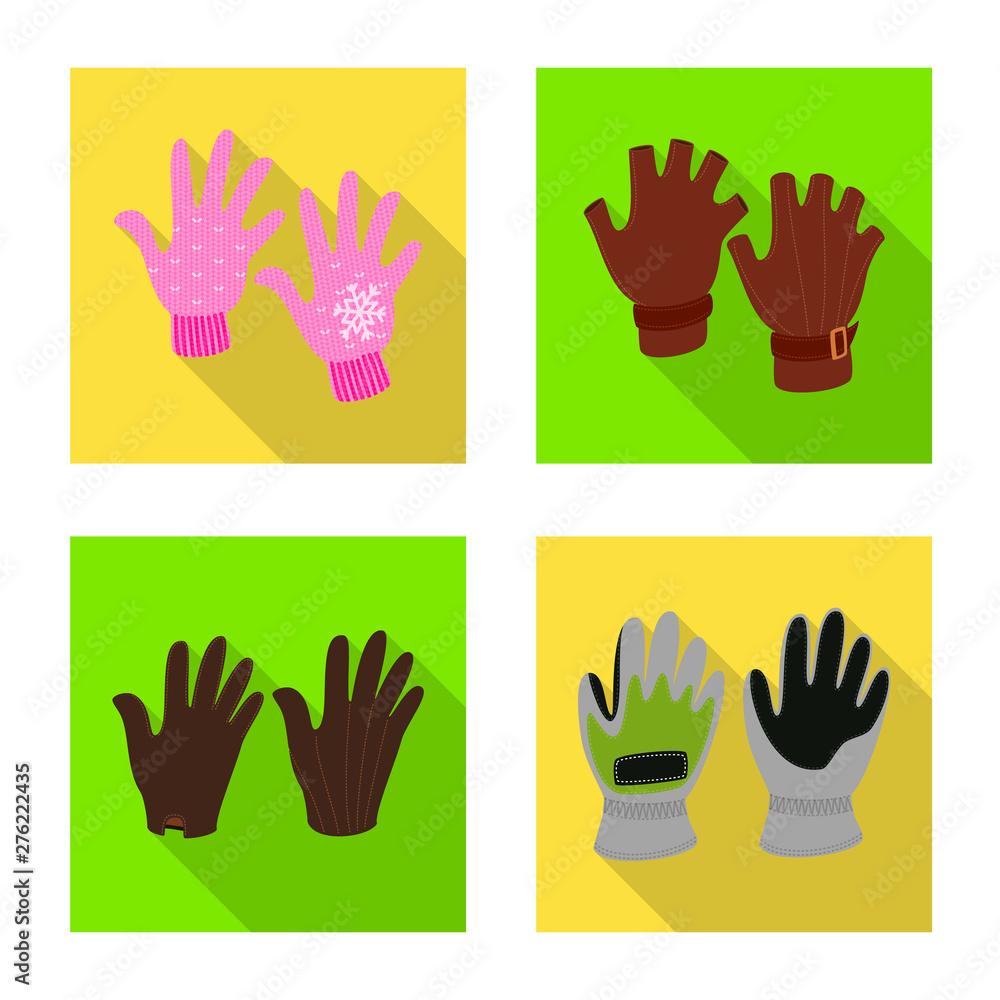 Fototapeta premium Isolated object of own and textile logo. Set of own and safety vector icon for stock.