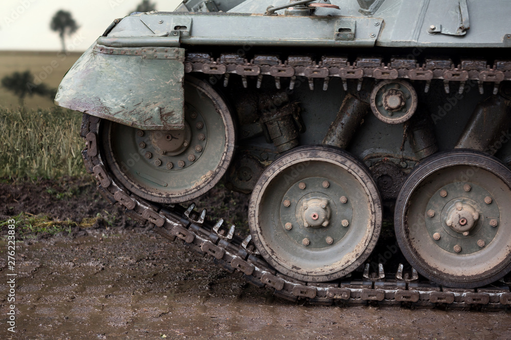german tank closeup background