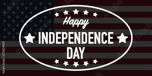 4th of july Independence Day banner vector