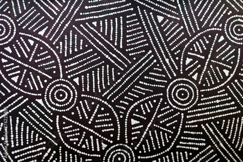 Принти на полотні Indigenous Australian art Dot painting background