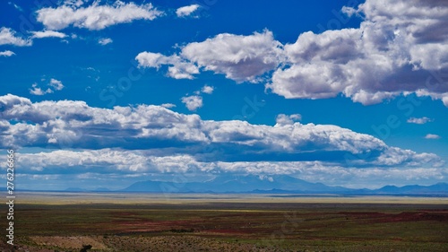 Fototapeta Naklejka Na Ścianę i Meble -  landscape with blue sky and clouds