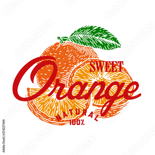 Vintage Sweet Orange Label