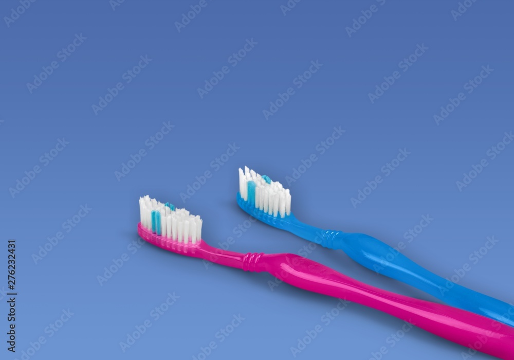 Tube of toothpaste on patel background Tube of toothpaste on patel background