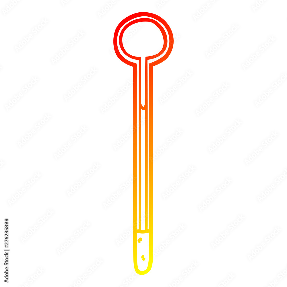 warm gradient line drawing thermometer warm gradient line drawing thermometer