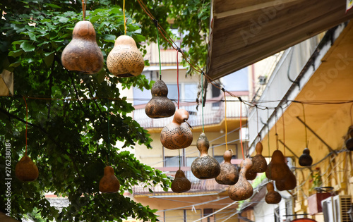 gourd art. gourd decoration. beauty background