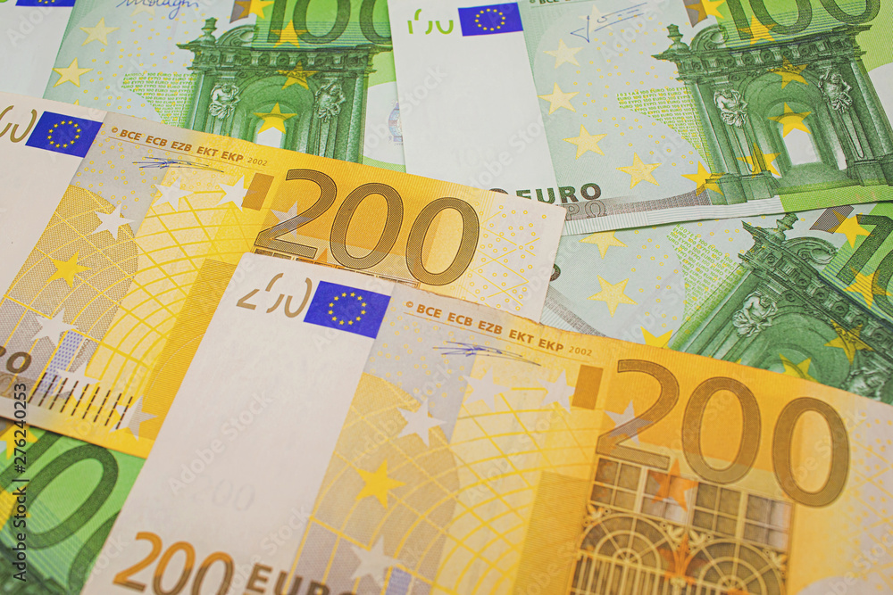 Euro Cash background. Euro Money Banknotes Euro Cash background. Euro Money Banknotes