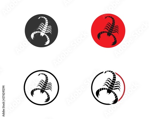 Scorpion Logo Template Vector illustration