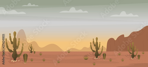Desert Background Vector 
