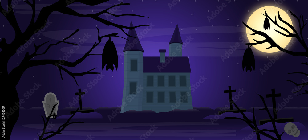 Fototapeta premium Halloween Horror Background 