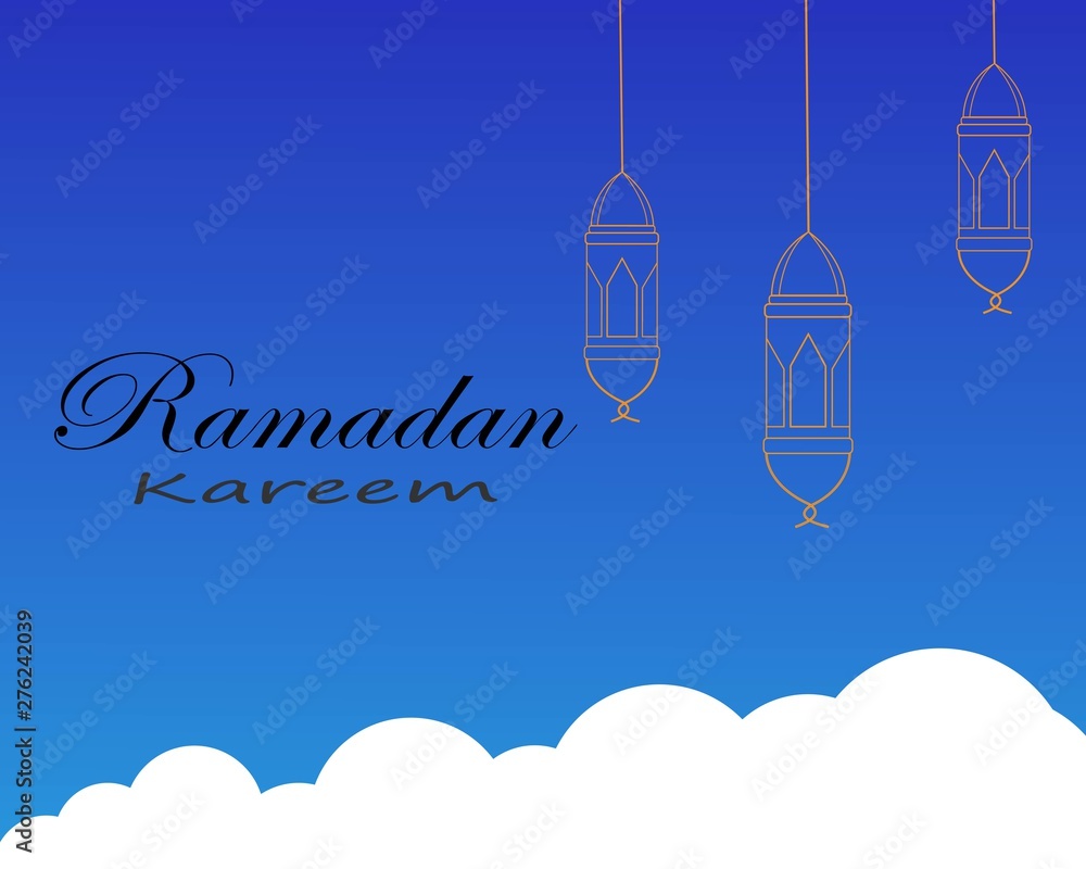ramadhan kareem logo template vector illustrstion 