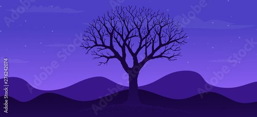 Blue Tree Background
