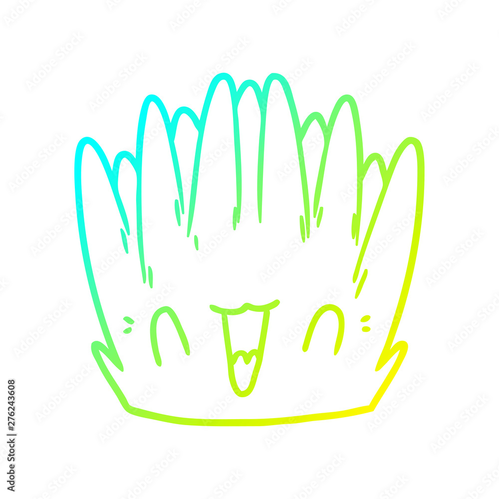 cold gradient line drawing cartoon sea plant cold gradient line drawing cartoon sea plant