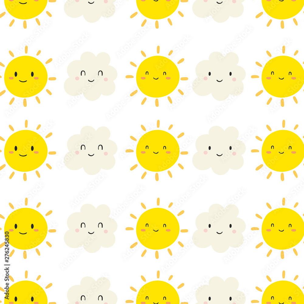Fototapeta premium Summer sun background. vector.