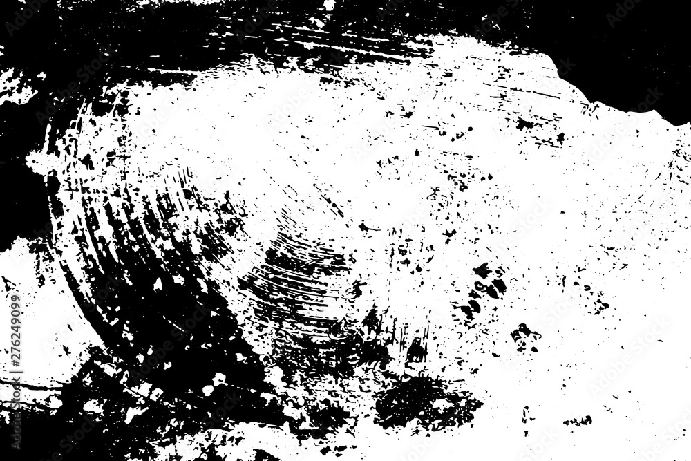 Naklejka premium Grunge black texture on white background (Vector). Use for decoration, aging or old layer