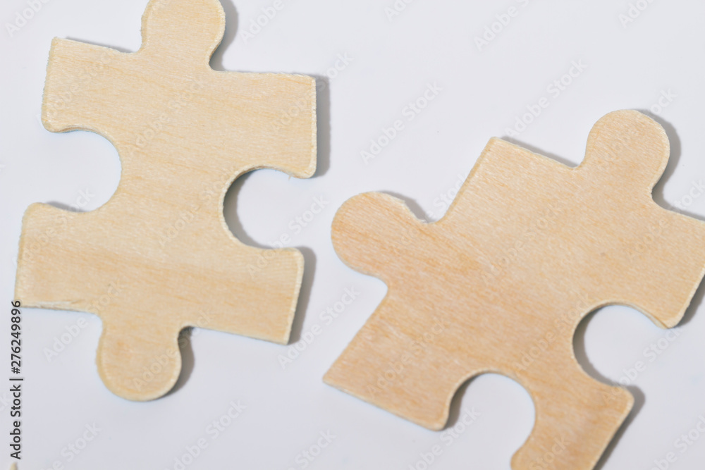 Fototapeta premium Puzzle and teamwork