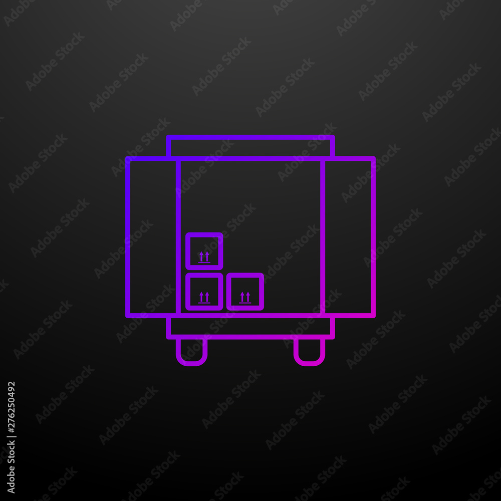 unload goods car nolan icon. Elements of logistics set. Simple icon for websites, web design, mobile app, info graphics unload goods car nolan icon. Elements of logistics set. Simple icon for websites, web design, mobile app, info graphics