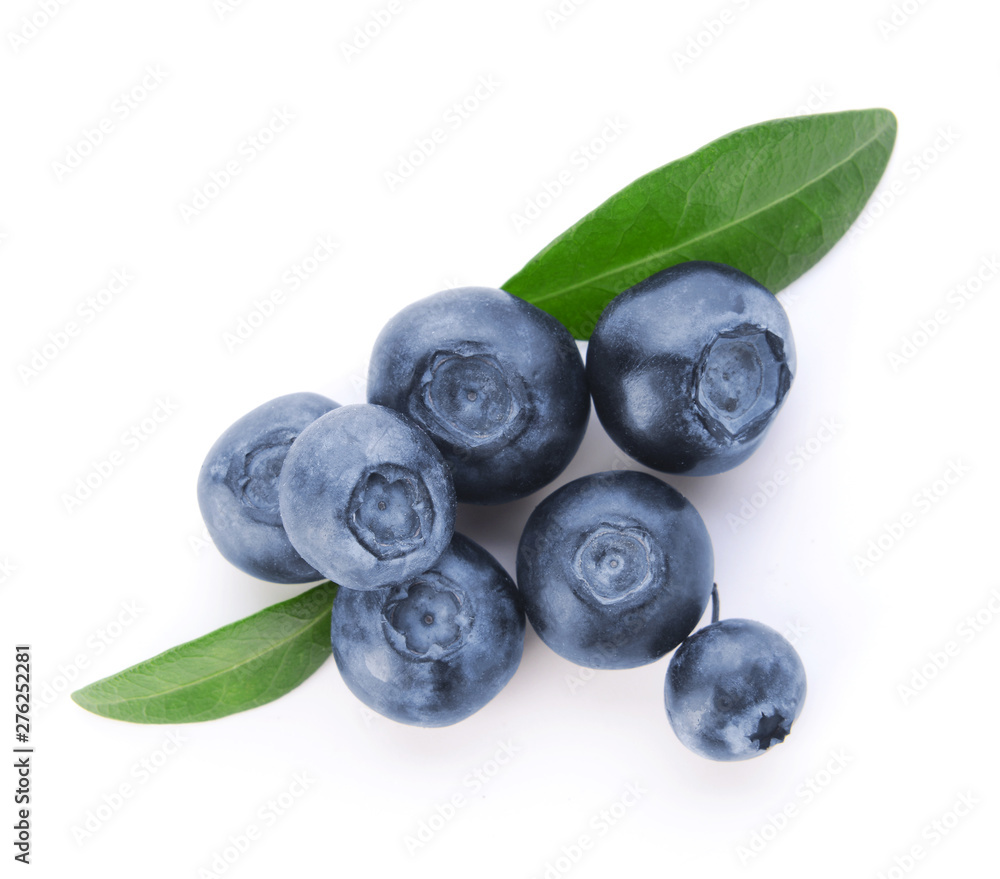 Fresh ripe blueberry on white background Fresh ripe blueberry on white background