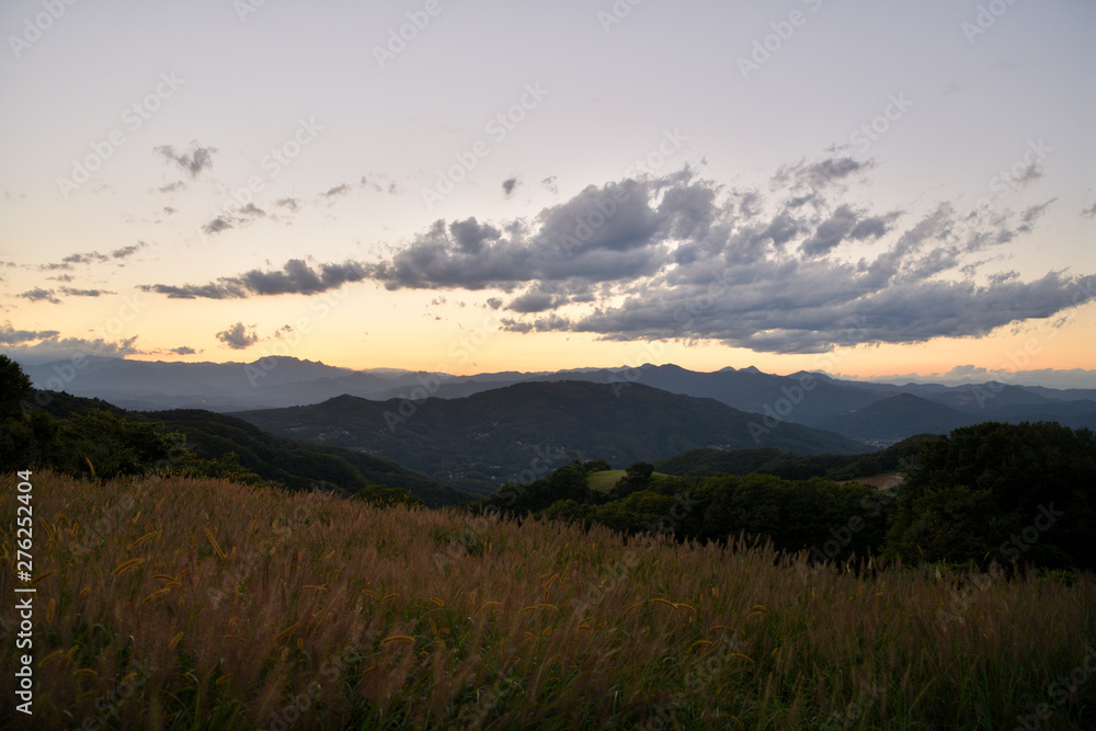 Obraz premium 高原の夕暮れ